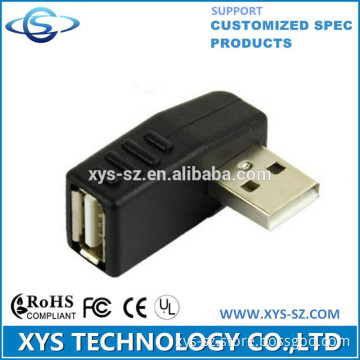 90 degree usb am to af adapter